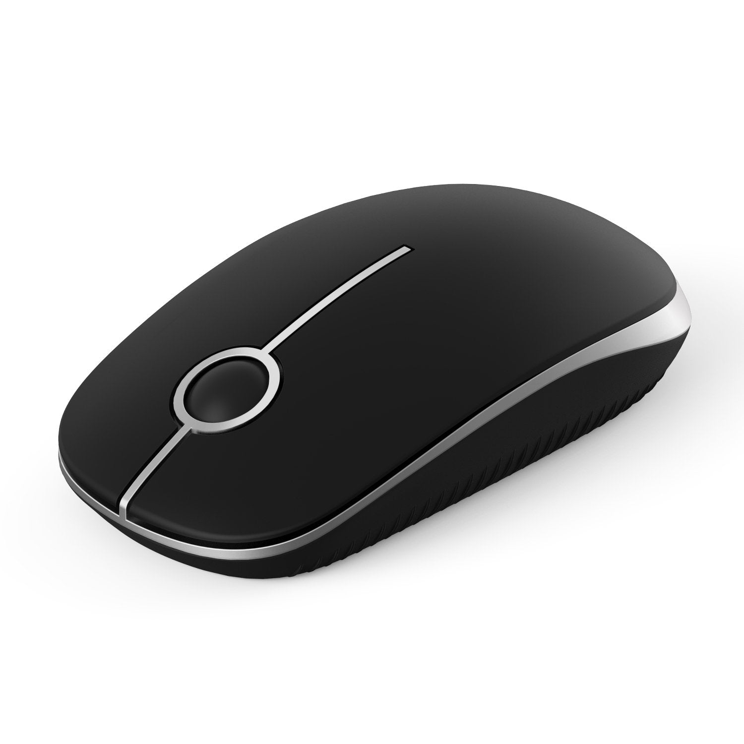 Vssoplor Wireless Mouse, 2.4G Slim Portable Computer Laptop Mouse with Nano Receiver Quiet Silent Optical Mice for Notebook, PC, Laptop, Computer-Black and Gold